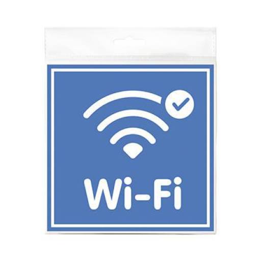 Таблички информационные, режим работы 12MF0102 Табличка Wi-fi free 130х130