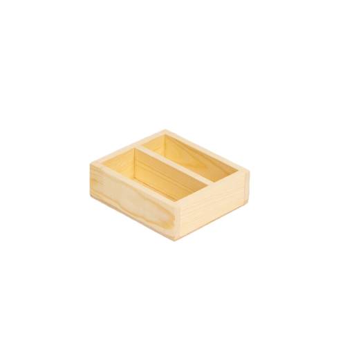 Ящики для сервировки 01KD0601 Ящик Деревяшкино 160х140 с перегородкой 