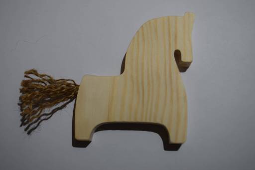 Заготовки для творчества 09FE5451 Заготовка Деревяшкино лошадка с хвостиком 90