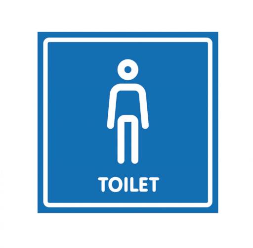 Наклейки информационные 10FC0134 Наклейка 200х200 Туалет мужской