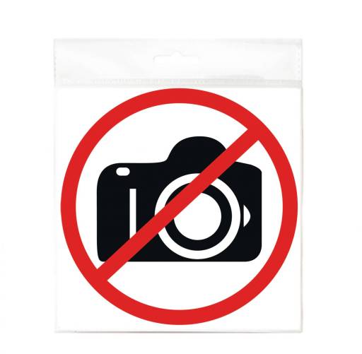 Наклейки информационные 10FC0156 Наклейка d150 Фотосъемка запрещена